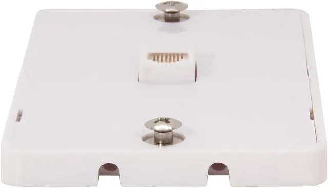 Alt view image 3 of 4 - Nippon Labs WP-5166-WH Wall Plate with jack, RJ-12 1 Port, White Color - OEM