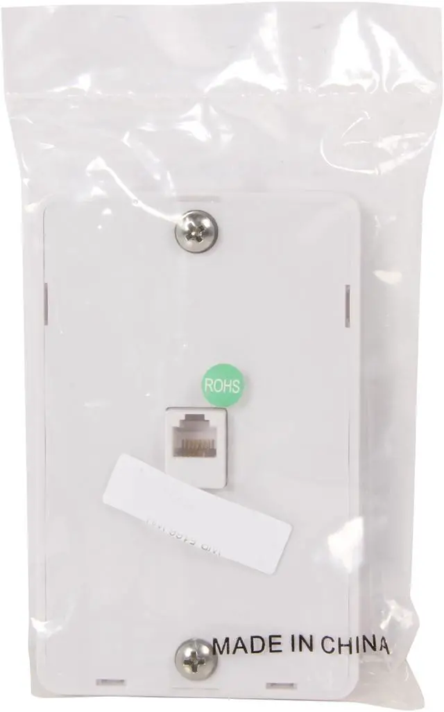 Alt view image 4 of 4 - Nippon Labs WP-5166-WH Wall Plate with jack, RJ-12 1 Port, White Color - OEM