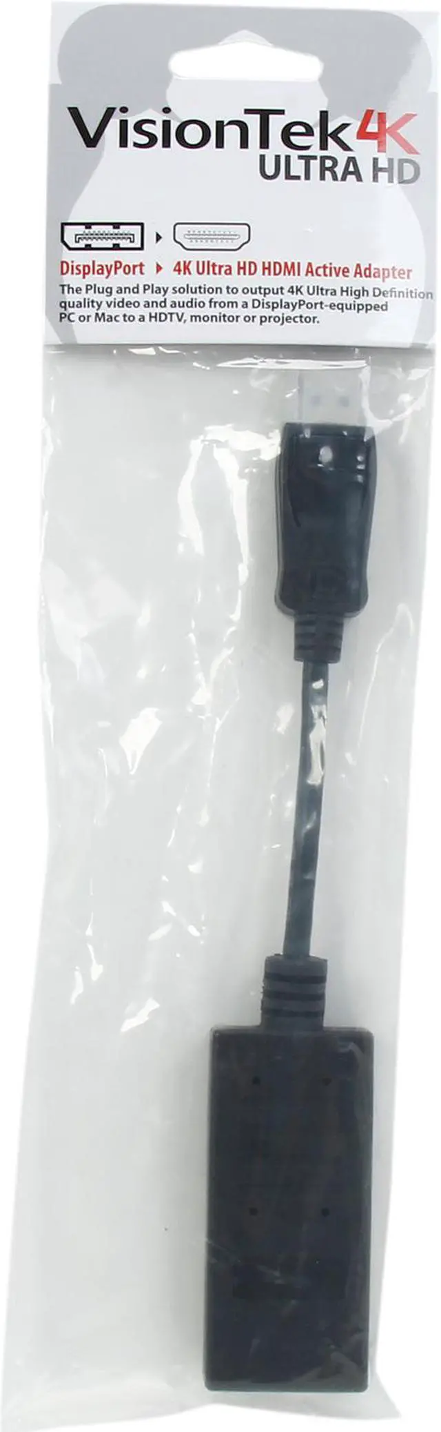 Alt view image 4 of 4 - VisionTek 900692 DisplayPort to HDMI (4K) Active Adapter (M/F)