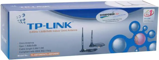 Alt view image 5 of 5 - TP-Link TL-ANT2405C 2.4GHz 5dBi Indoor/Desktop Omni-directional Antenna