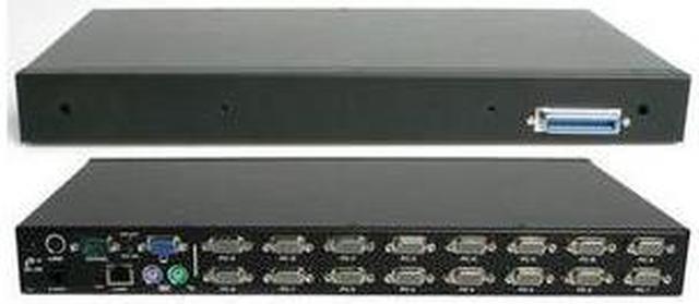 1U Rackmount Power Switch 8 Outlet 15 Amp RS232 Serial Control PDU