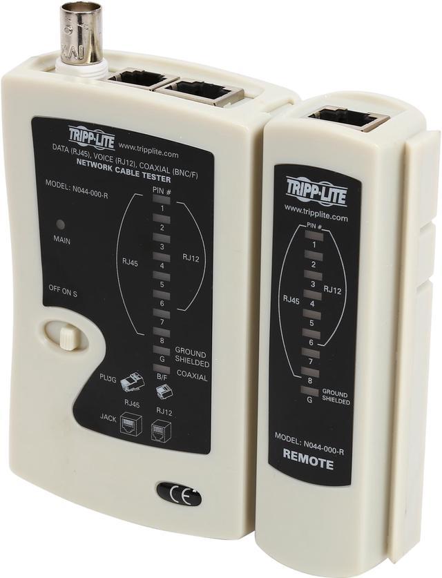 Tripp Lite Cable Tester Wire Tracker Tone Generator RJ45 RJ11 BNC w LED -  network tester kit - T012-001-K - Network Testing 