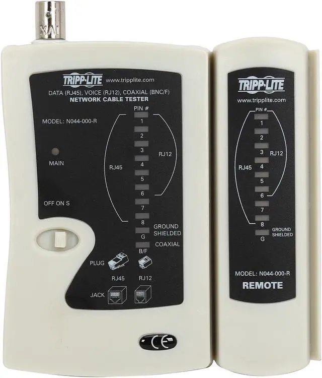 Alt view image 3 of 8 - Tripp Lite Network Cable Continuity Tester for Cat5/Cat6, Phone and Coax Cable Assemblies (N044-000-R)