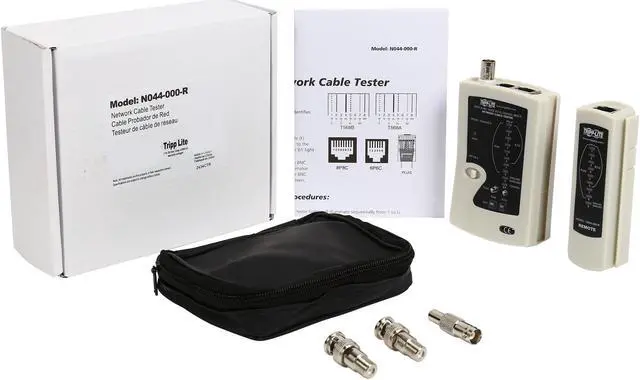Alt view image 8 of 8 - Tripp Lite Network Cable Continuity Tester for Cat5/Cat6, Phone and Coax Cable Assemblies (N044-000-R)