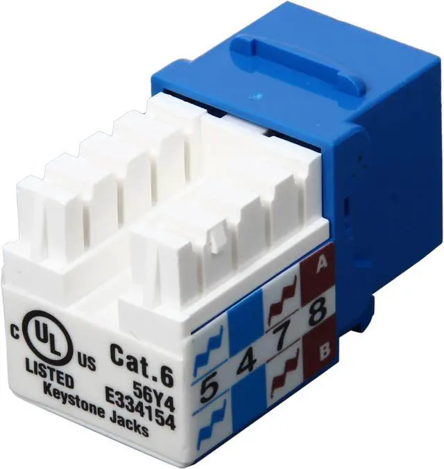 Main image of TRIPP LITE N238-001-BL Cat6/Cat5e 110 Style Punch Down Keystone Jack - Blue