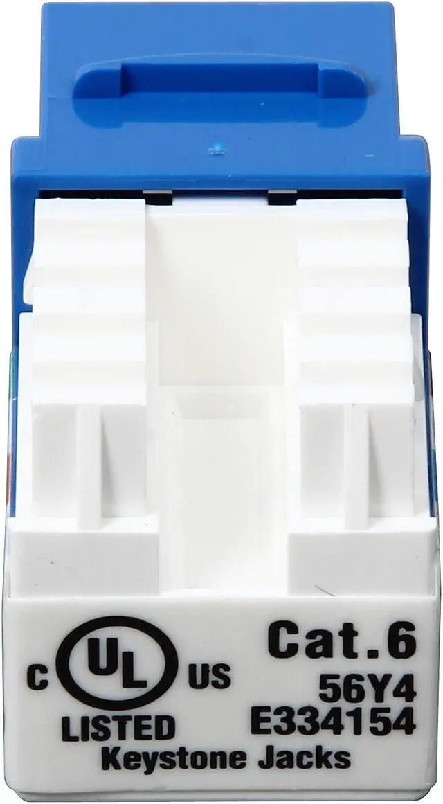 Alt view image 2 of 7 - TRIPP LITE N238-001-BL Cat6/Cat5e 110 Style Punch Down Keystone Jack - Blue