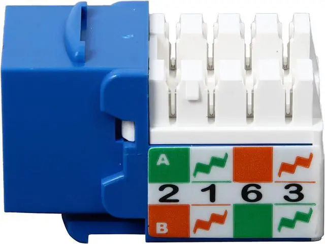 Alt view image 3 of 7 - TRIPP LITE N238-001-BL Cat6/Cat5e 110 Style Punch Down Keystone Jack - Blue