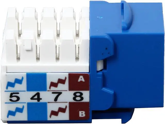 Alt view image 5 of 7 - TRIPP LITE N238-001-BL Cat6/Cat5e 110 Style Punch Down Keystone Jack - Blue
