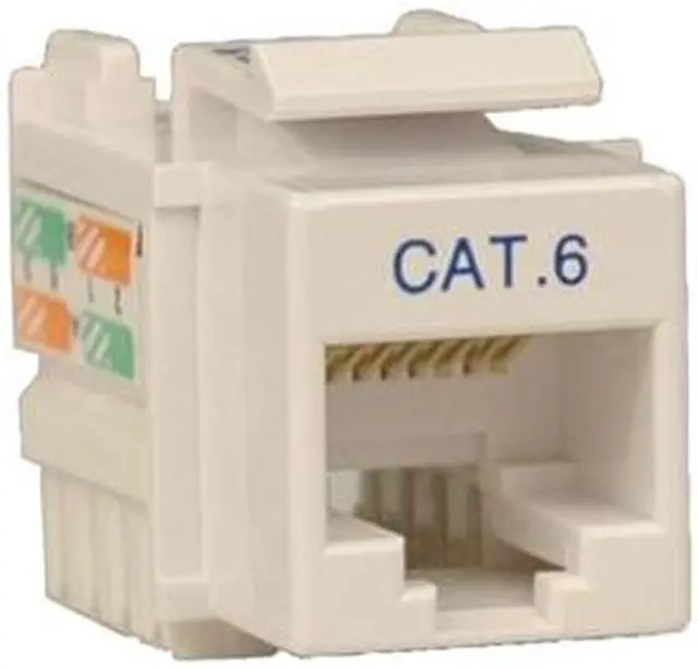 Main image of TRIPP LITE N238-001-WH Cat6/Cat5e 110 Style Punch Down Keystone Jack - White