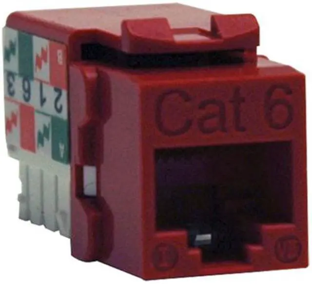 Main image of TRIPP LITE N238-001-RD Cat6/Cat5e 110 Style Punch Down Keystone Jack