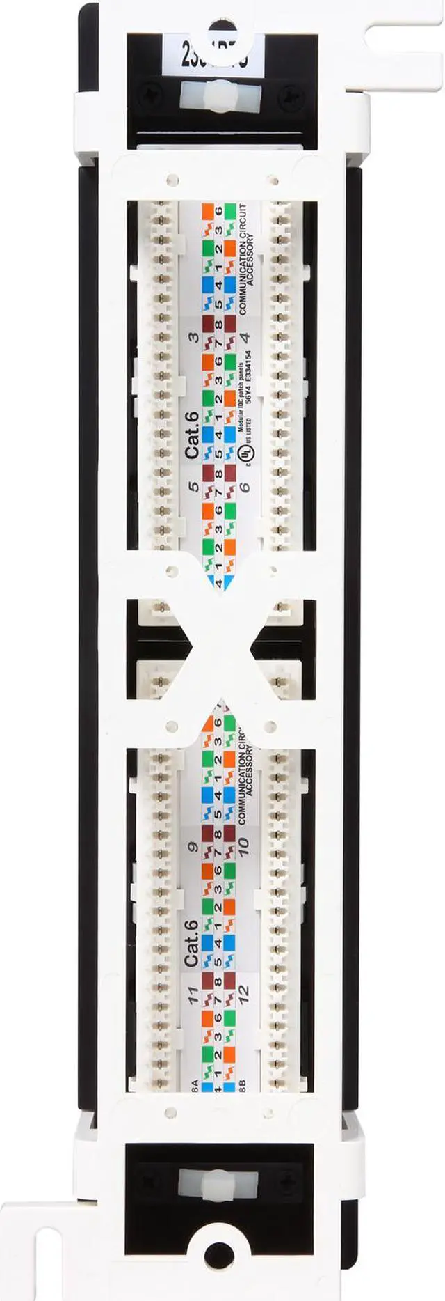 Alt view image 5 of 7 - TRIPP LITE N250-012 12-Port Cat6 Wall-Mount Vertical 110 Patch Panel
