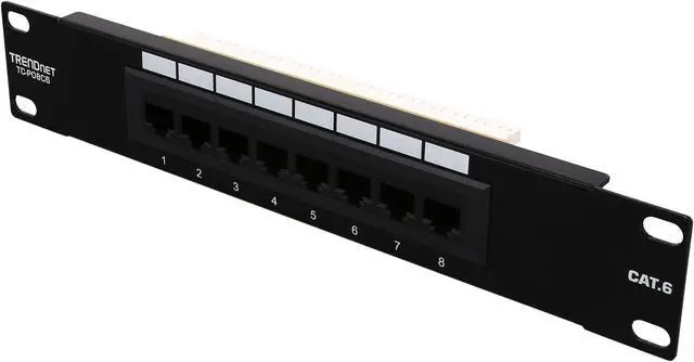 Main image of TRENDnet TC-P08C6 8-Port Cat. 6 Unshielded Patch Panel