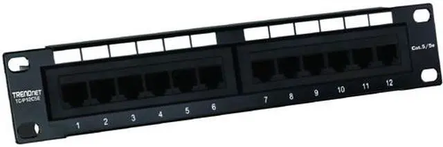 Main image of TRENDnet TC-P12C5E 12-Port Cat. 5e Unshielded Patch Panel