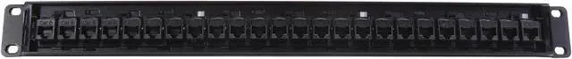 Alt view image 3 of 4 - TRIPP LITE 24-Port 1U Rackmount Cat6 Feedthrough Patch Panel, RJ45 Ethernet