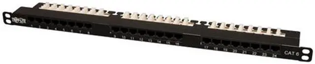 Alt view image 3 of 4 - TRIPP LITE 24-Port 0.5U Rackmount Cat6 110 Patch Panel 568B, RJ45 Ethernet