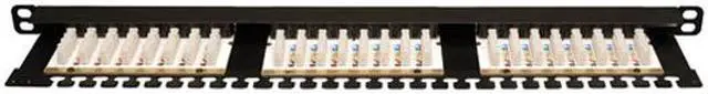 Alt view image 4 of 4 - TRIPP LITE 24-Port 0.5U Rackmount Cat6 110 Patch Panel 568B, RJ45 Ethernet
