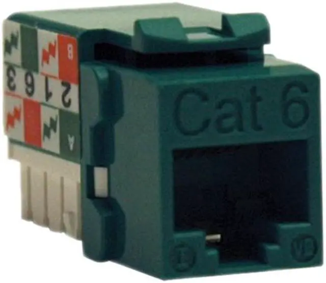 Main image of TRIPP LITE N238-001-GN Cat6/Cat5e 110 Style Punch Down Keystone Jack - Green