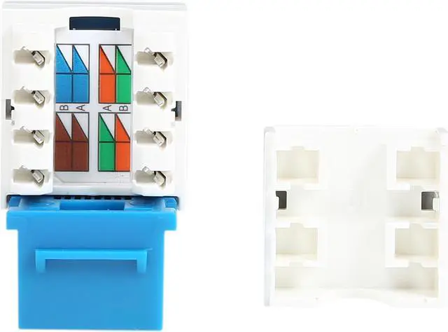 Alt view image 3 of 4 - StarTech.com Cat5e RJ45 Keystone Jack Blue - 110 Type