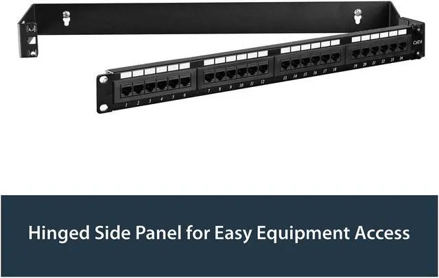 Alt view image 5 of 7 - StarTech.com WALLMOUNTH1 1U 19in Hinged Wall Mounting Bracket for Patch Panels
