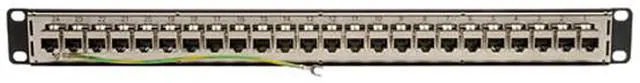 Alt view image 2 of 2 - TRIPP LITE 24-Port 1U Rackmount STP Shielded Cat6 / Cat5 Feedthrough Patch Panel, RJ45 Ethernet