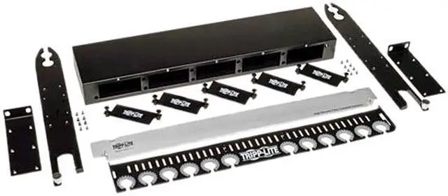 Alt view image 3 of 3 - TRIPP LITE N482-01U High Density Rackmount Fiber Enclosure Panel 5 Cassette 1URM
