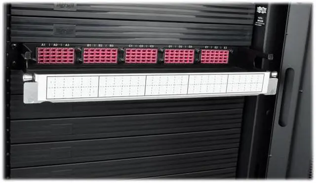 Alt view image 3 of 5 - Tripp Lite 50/125 Breakout Fiber Patch Panel, 40 GB to 10 GB, 15 MTP QSFP to 60 LC Duplex OM4 Multimode Ports, 1U (N48K-15M8L60-B)