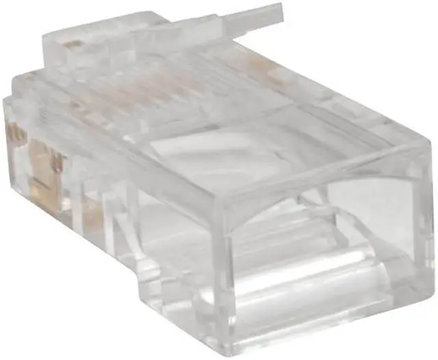 Alt view image 2 of 3 - Tripp Lite RJ45 Modular Connector for Round Stranded UTP Conductor 4-Pair Cat5e, 100 Pack (N030-100-STR)