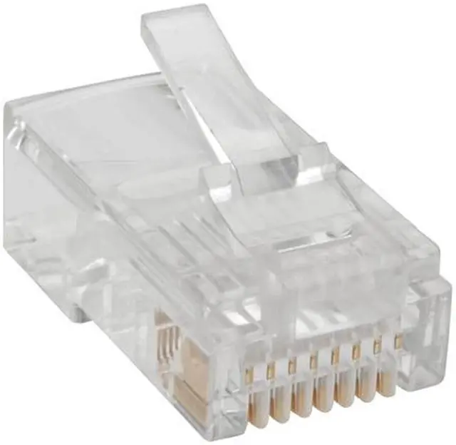 Alt view image 3 of 3 - Tripp Lite RJ45 Modular Connector for Round Stranded UTP Conductor 4-Pair Cat5e, 100 Pack (N030-100-STR)