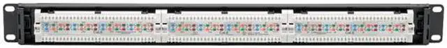 Alt view image 2 of 5 - Tripp Lite Cat6 PoE Patch Panel 24-Port 110/Krone 568A/B RJ45 1URM TAA (N252-P24)