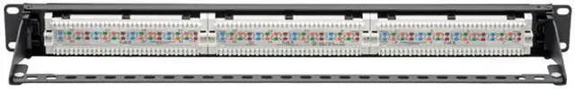 Alt view image 4 of 5 - Tripp Lite Cat6 PoE Patch Panel 24-Port 110/Krone 568A/B RJ45 1URM TAA (N252-P24)