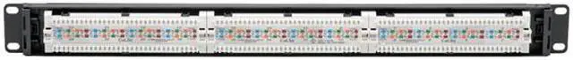 Alt view image 2 of 5 - Tripp Lite Cat5 / Cat5e PoE Patch Panel 24-Port 110 568A/B RJ45 1URM TAA (N052-P24)