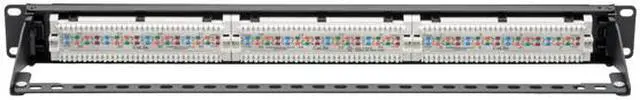 Alt view image 4 of 5 - Tripp Lite Cat5 / Cat5e PoE Patch Panel 24-Port 110 568A/B RJ45 1URM TAA (N052-P24)