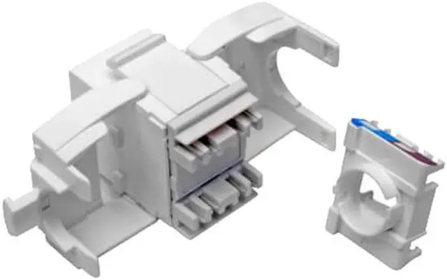 Alt view image 5 of 6 - Tripp Lite N238-001-GY-TF Keystone Jack Cat6a/Cat6/Cat5e, White, TAA
