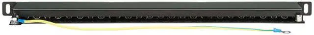 Alt view image 2 of 5 - Tripp Lite Cat6a 24-Port High-Density Patch Panel - Shielded, Dual IDC, 568A/B, RJ45 Ethernet, 0.5U Rack-Mount (N252A-024-HUSHK)