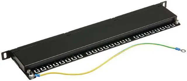 Alt view image 4 of 5 - Tripp Lite Cat6a 24-Port High-Density Patch Panel - Shielded, Dual IDC, 568A/B, RJ45 Ethernet, 0.5U Rack-Mount (N252A-024-HUSHK)