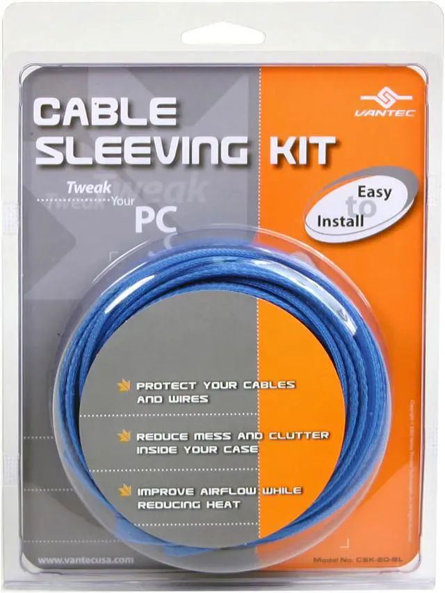 Main image of Vantec
Vantec
 CSK-80-BL
 Cable Sleeving Kit, BLUE