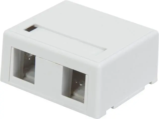 Main image of C2G/Cables To Go 03833 2-Port Keystone Jack Surface Mount Box