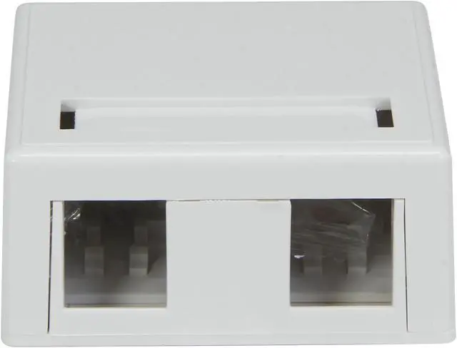 Alt view image 2 of 5 - C2G/Cables To Go 03833 2-Port Keystone Jack Surface Mount Box