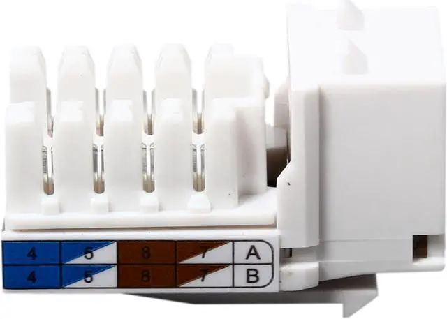 Alt view image 5 of 6 - C2G/Cables To Go 29311 Cat6 RJ45 UTP Keystone Jack - White