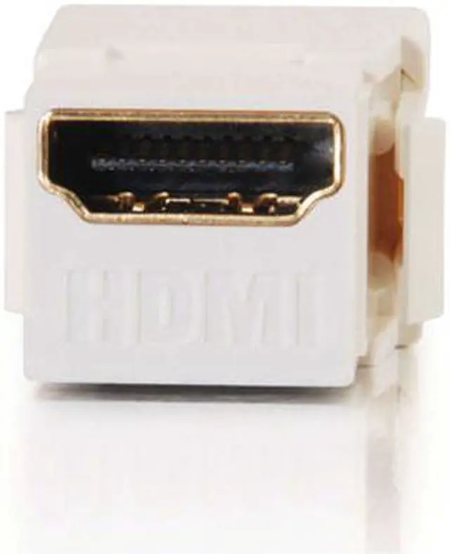 Alt view image 3 of 3 - C2G/Cables To Go 03345 SnapIn HDMI Keystone Module (White)