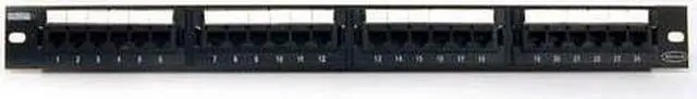 Alt view image 2 of 2 - BELKIN C-PP5-24-F-BK 24 Port Cat5e Network Patch Panel