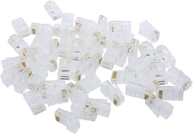 Alt view image 2 of 3 - C2G/Cables To Go 11380 RJ45 Cat5E Modular Plug for Round Stranded Cable - 50pk