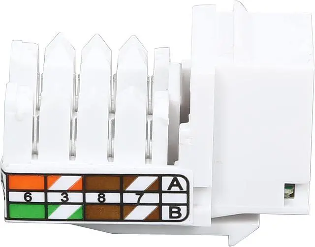Alt view image 3 of 6 - C2G/Cables To Go 35201 Cat5E 90 Degree RJ45 Keystone Jack