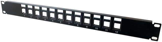 Main image of C2G/Cables To Go 03857 12-Port Blank Keystone / Multimedia Patch Panel
