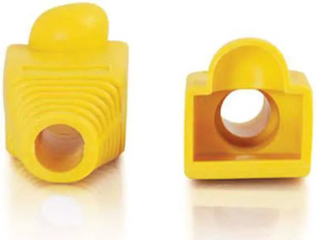 Alt view image 2 of 3 - C2G (CABLES TO GO) RJ45 Snagless Boot Cover (6.0mm OD) - Yellow - 50pk