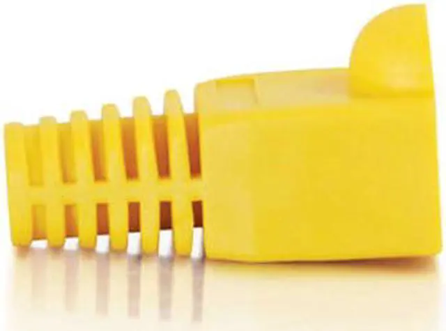 Alt view image 3 of 3 - C2G (CABLES TO GO) RJ45 Snagless Boot Cover (6.0mm OD) - Yellow - 50pk