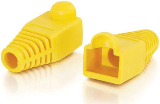 Main image of C2G (CABLES TO GO) RJ45 Snagless Boot Cover (6.0mm OD) - Yellow - 50pk