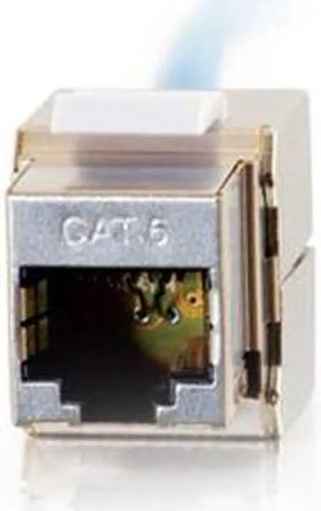 Main image of C2G 35212 180° Cat6 RJ45 UTP Shielded Keystone Jack - Silver