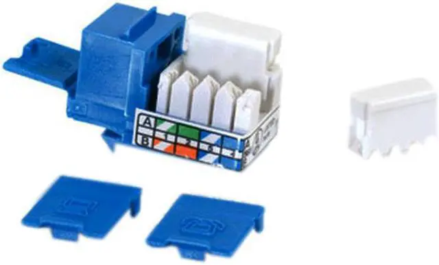 Alt view image 3 of 3 - C2G/Cables To Go 35206 Cat5E 90 Degree RJ45 Keystone Jack