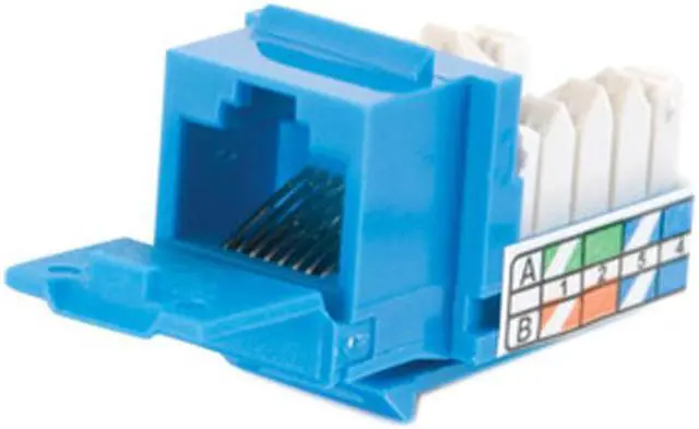 Alt view image 2 of 3 - C2G/Cables To Go 35206 Cat5E 90 Degree RJ45 Keystone Jack